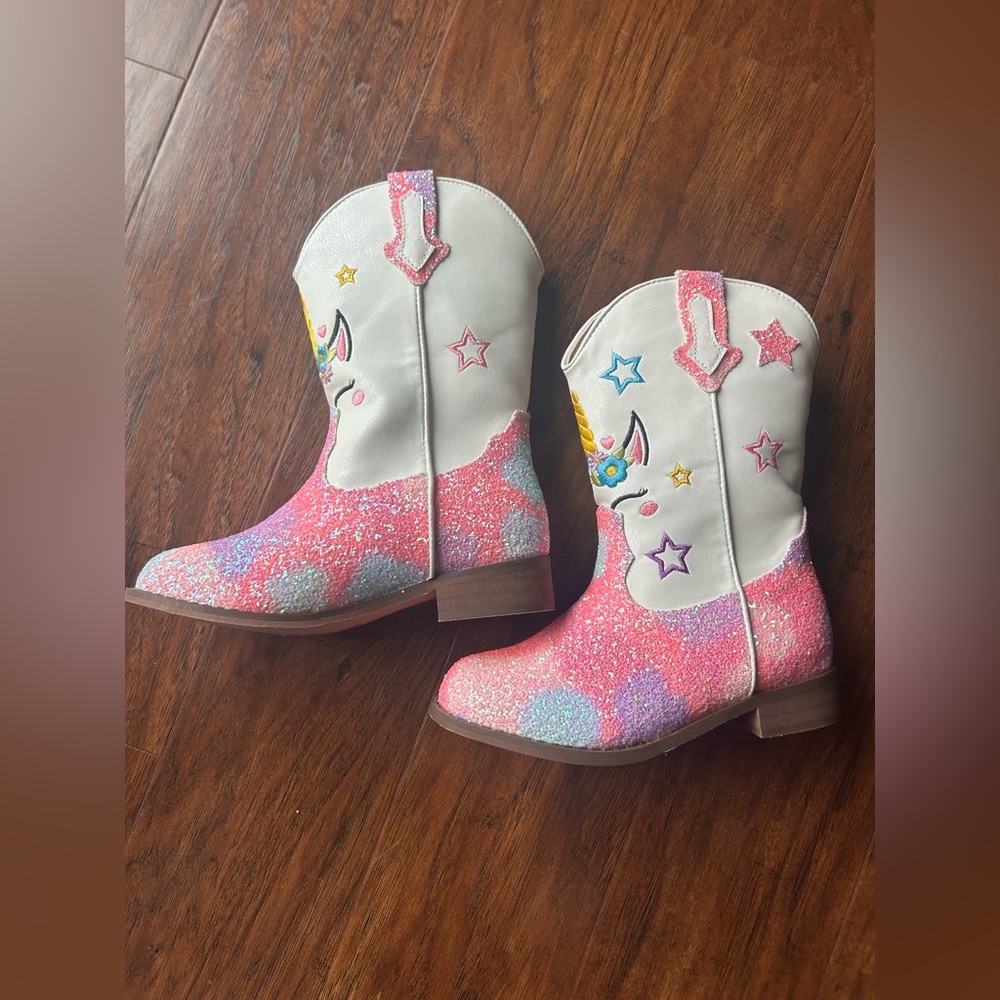 Unicorn boots toddler size 12 (New in box)